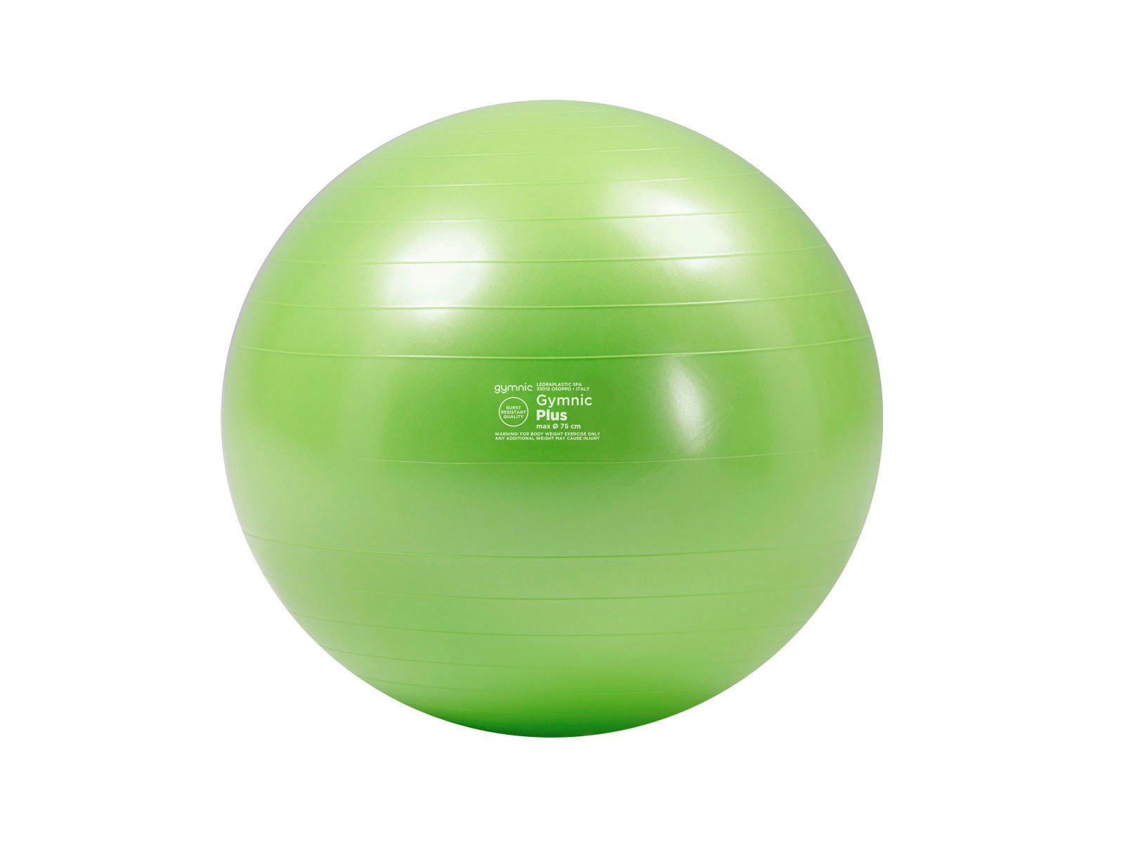 Gymnastikball Gymnic Plus, Ø 75 cm, BRQ, limonengrün