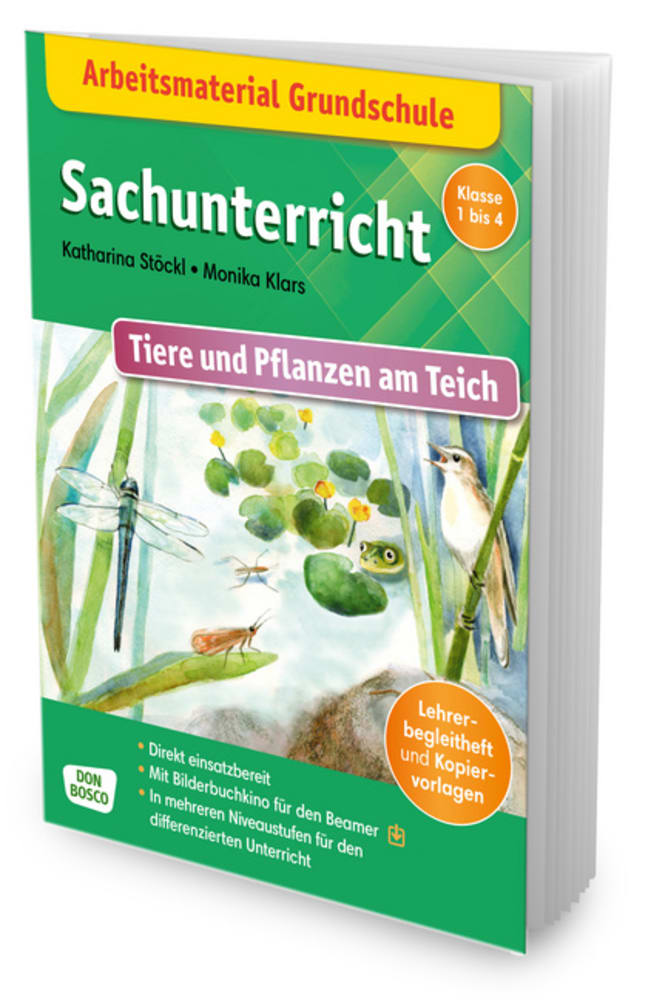 Arbeitsmaterial Tiere und Pflanzen am Teich, Heft, 6 bis 10 Jahre