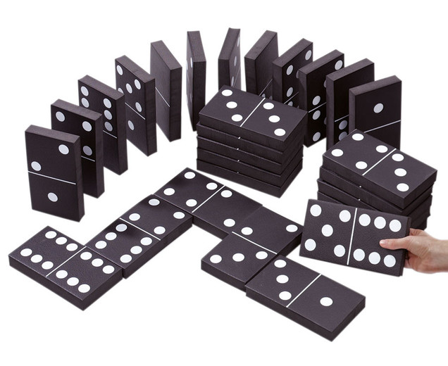 Jumbo Domino mit 28 Steinen, ab 5 Jahre