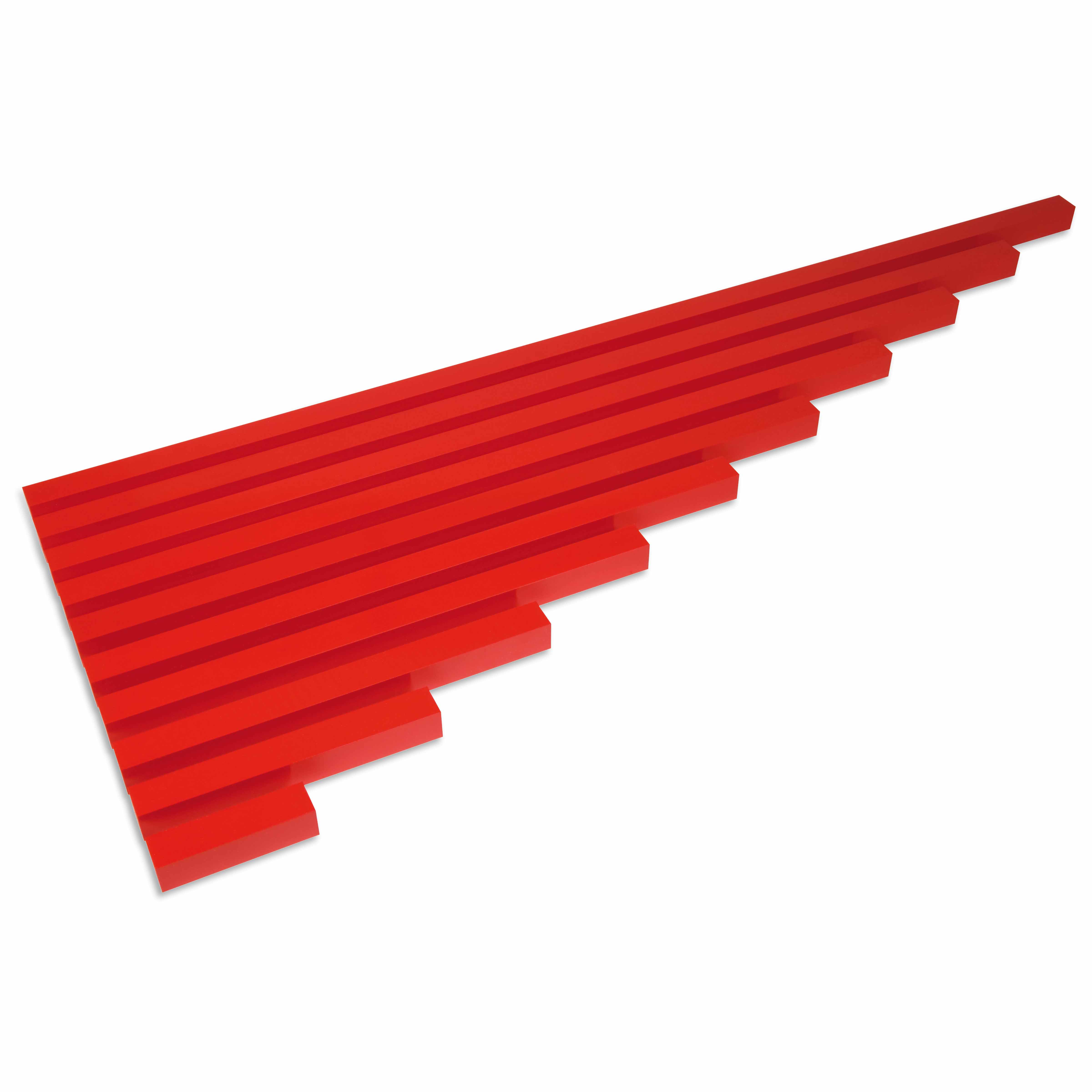 Rote Stangen - Montessori Sinnesmaterial