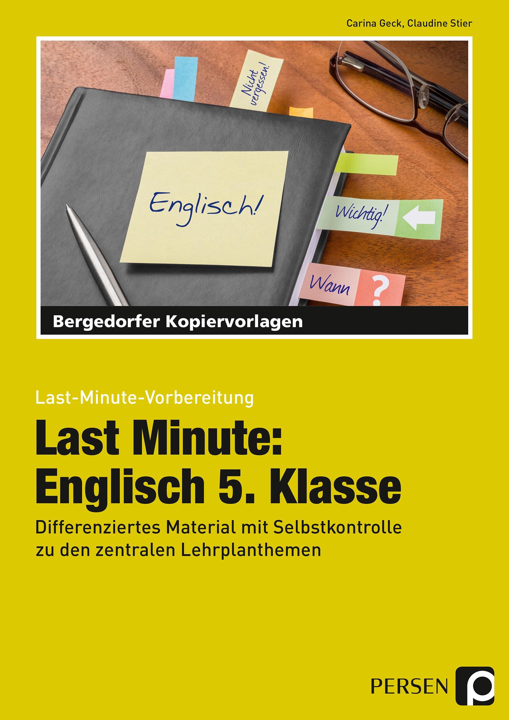 Last Minute: Englisch 5. Klasse, Kopiervorlagen