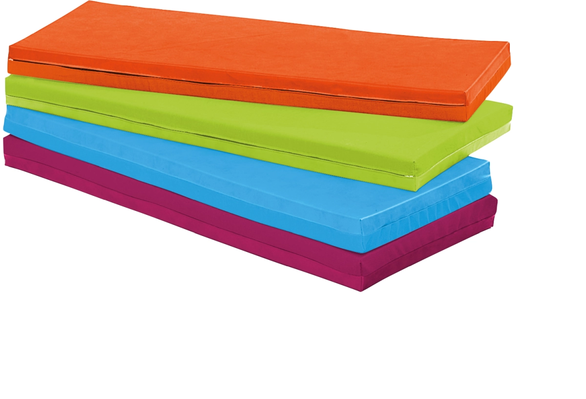 Liegepolster, bordeaux/blau, Stoff/Kunstleder, Kindergarten, 140 x 60 x 8 cm