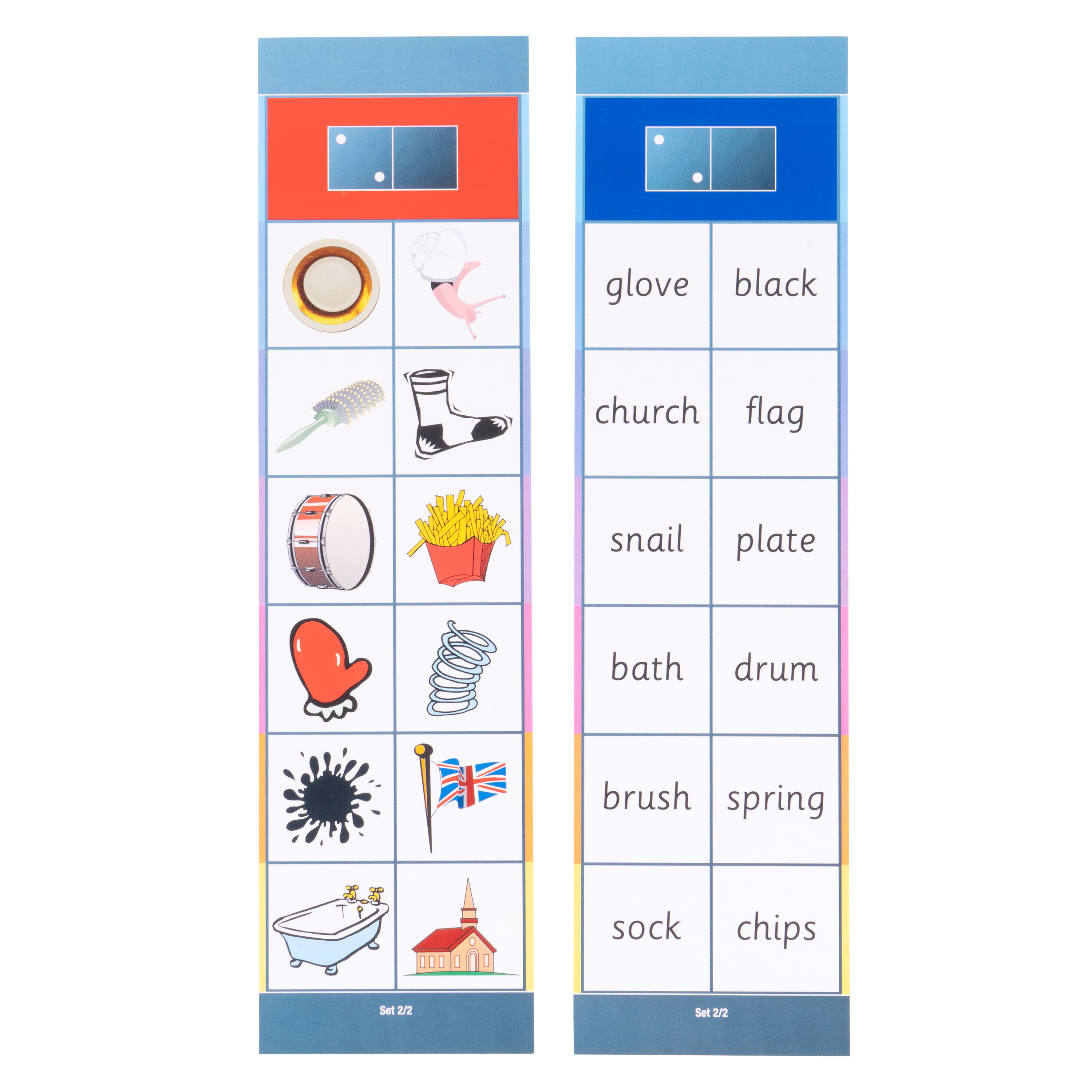 Lernkarten, Flocards Grundschule, Englisch E2, englische Version, 24-teilig