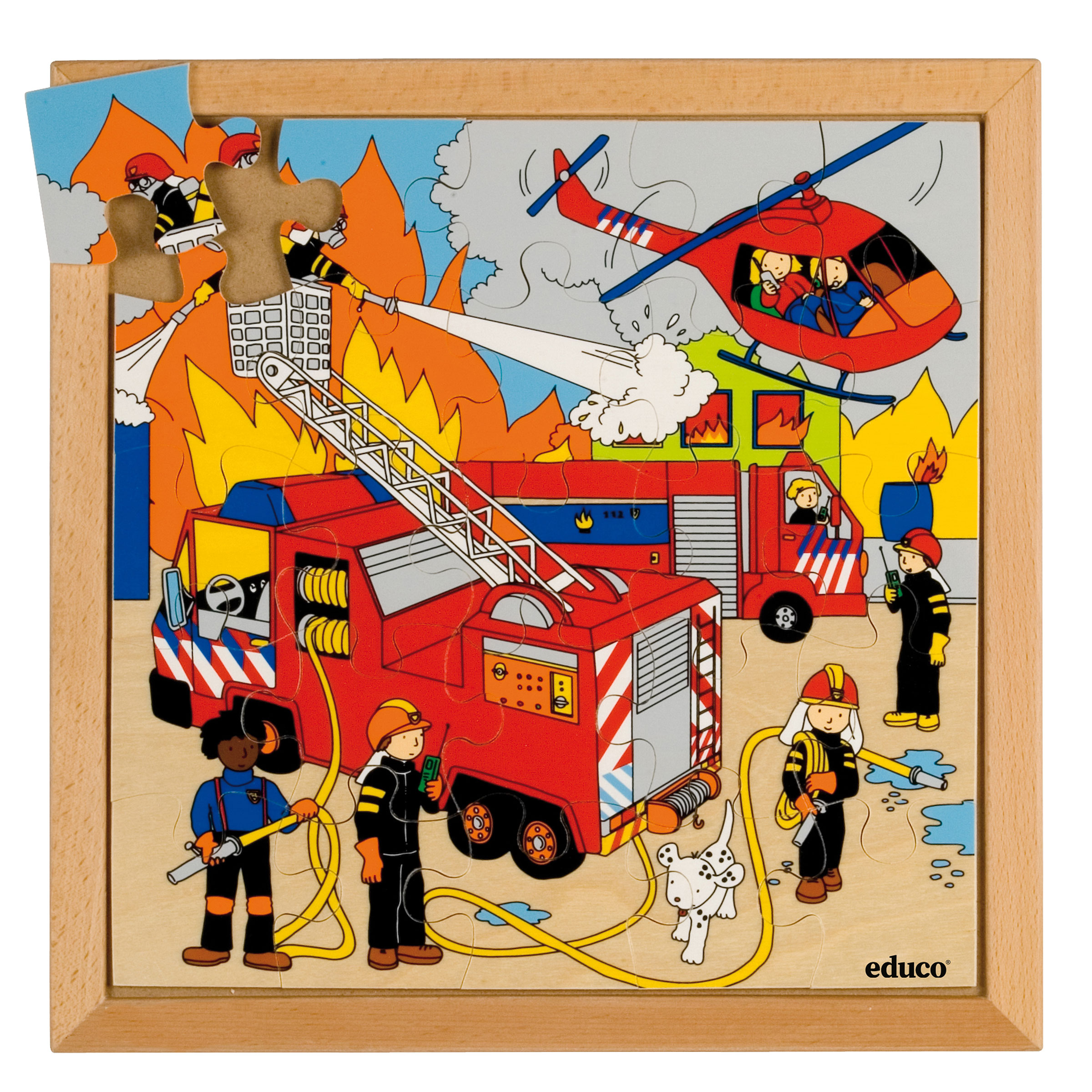 Thema-Puzzle Feuerwehr, 25 Teile, ab 4 Jahre