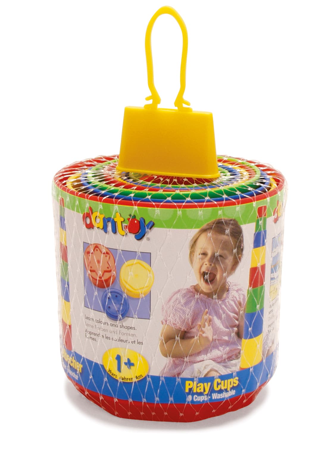 Baubecher dantoy Classic ohne Motiv, 9 Teile