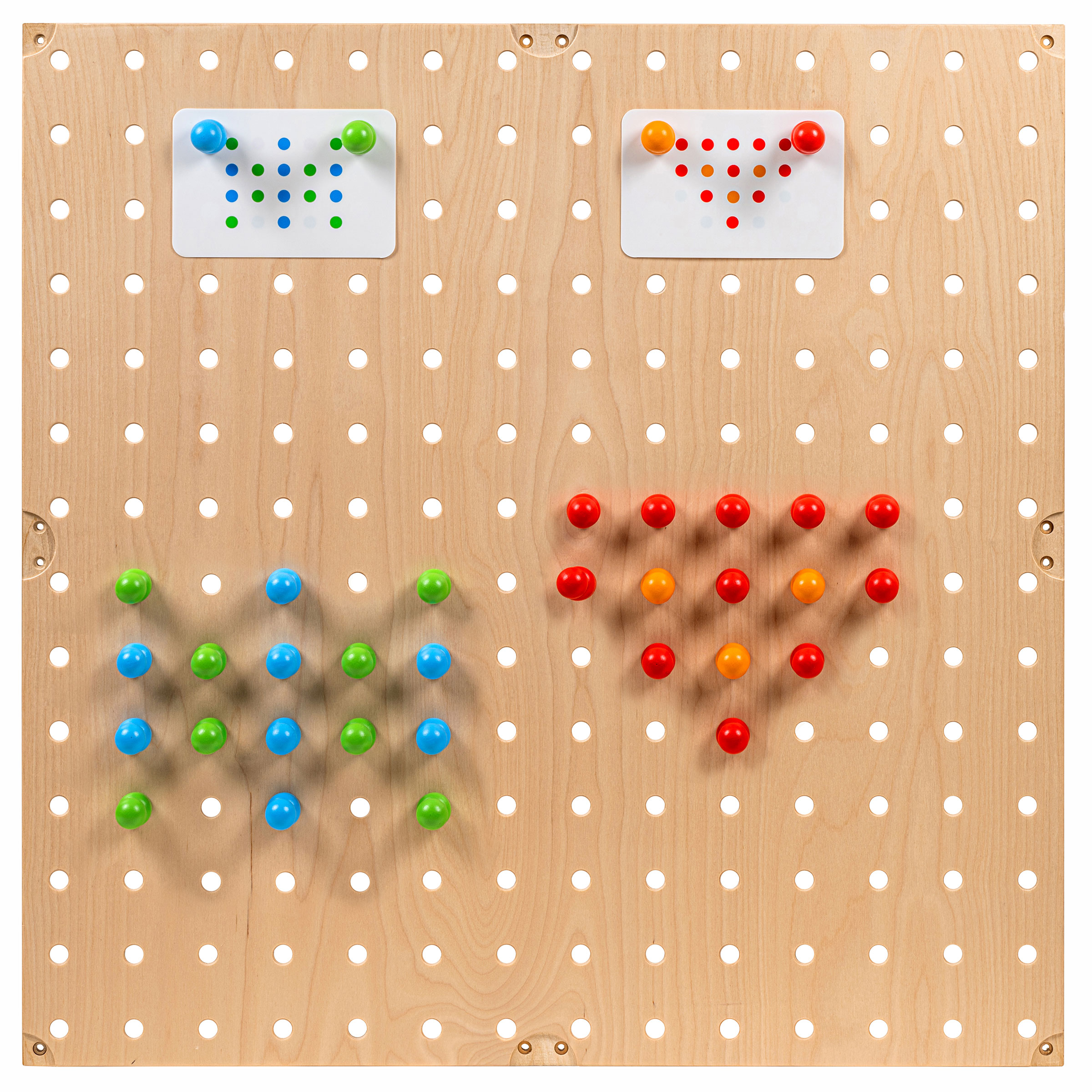 Educo GRID Steckspiel-Set mit Steckstiften, Holz