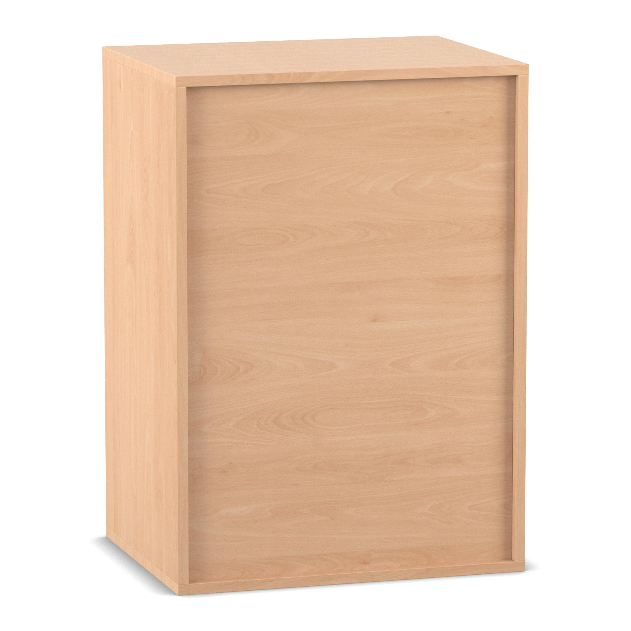 Flexeo® Aufsatzregal, Buche hell, 3 Fächer, Breite 64,1 cm