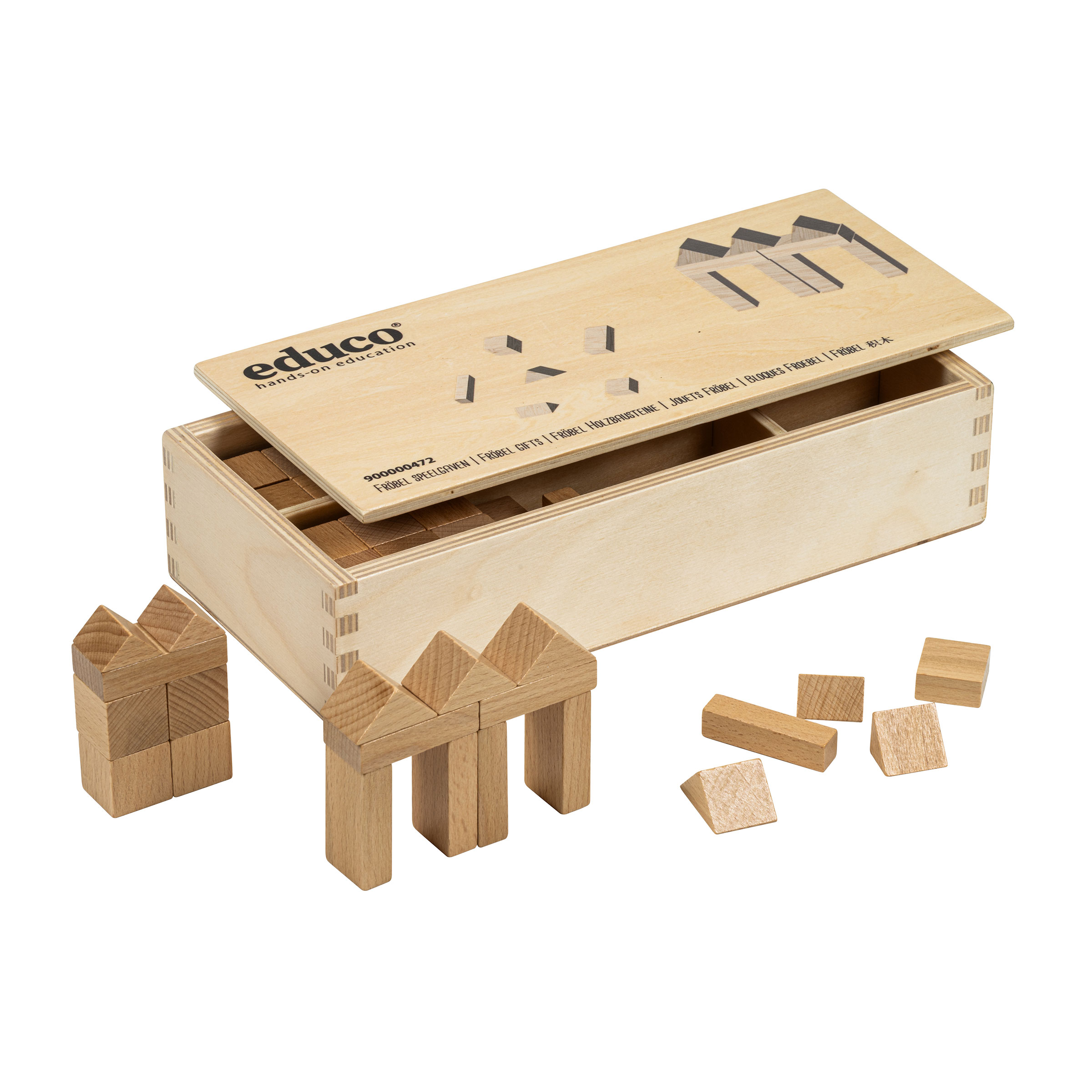 Fröbel-Bausteine im Holzkasten – Bauen nach Fröbel-Pädagogik