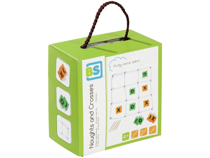 Riesenspiel Drei gewinnt mit Spielgitter und 10 Säckchen, ab 4 Jahren