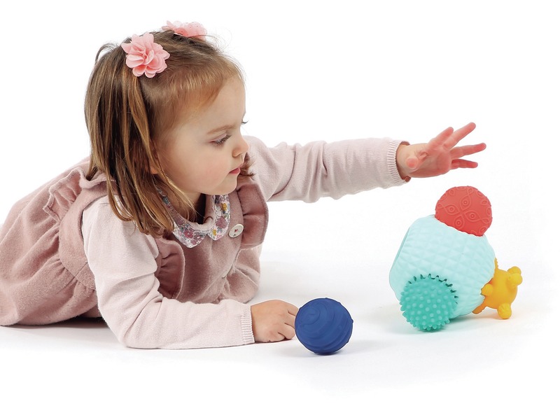 Sensorikball-Set mit Formen, Puzzleball und 5 Tastbällen, ab 6 Monaten