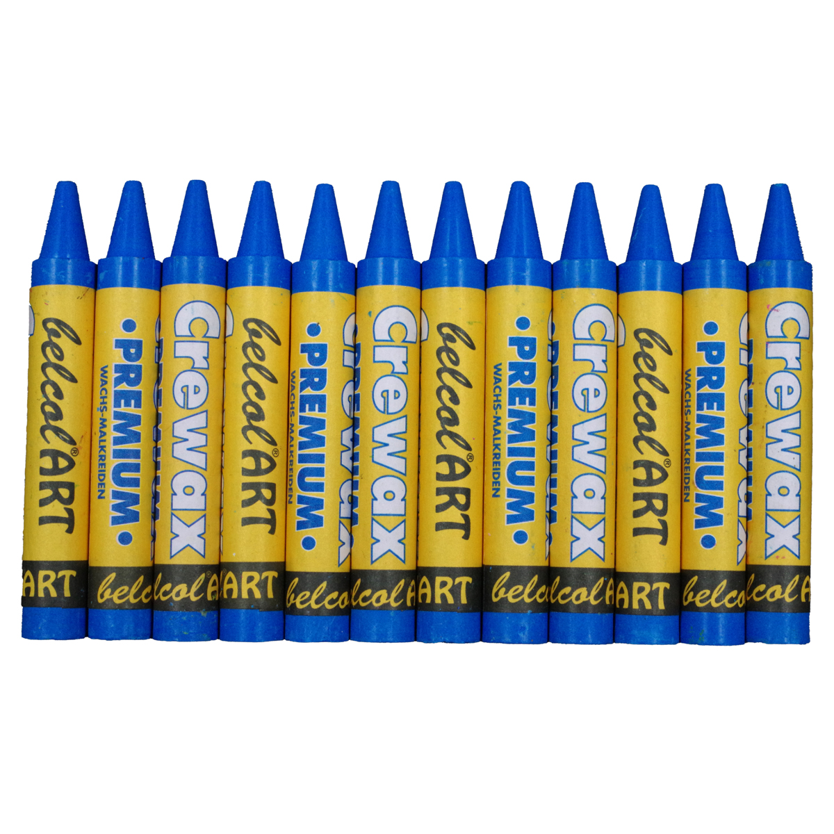 Wachsmalstifte Premium 12er, hellblau, anspitzfrei