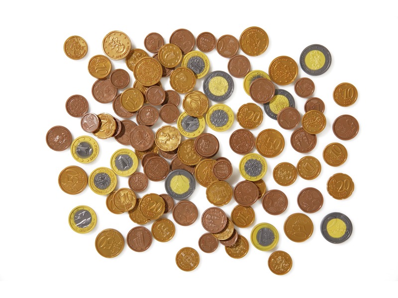 Spielgeld-Set Euro mit 56 Scheinen und 100 Münzen, ab 3 Jahren
