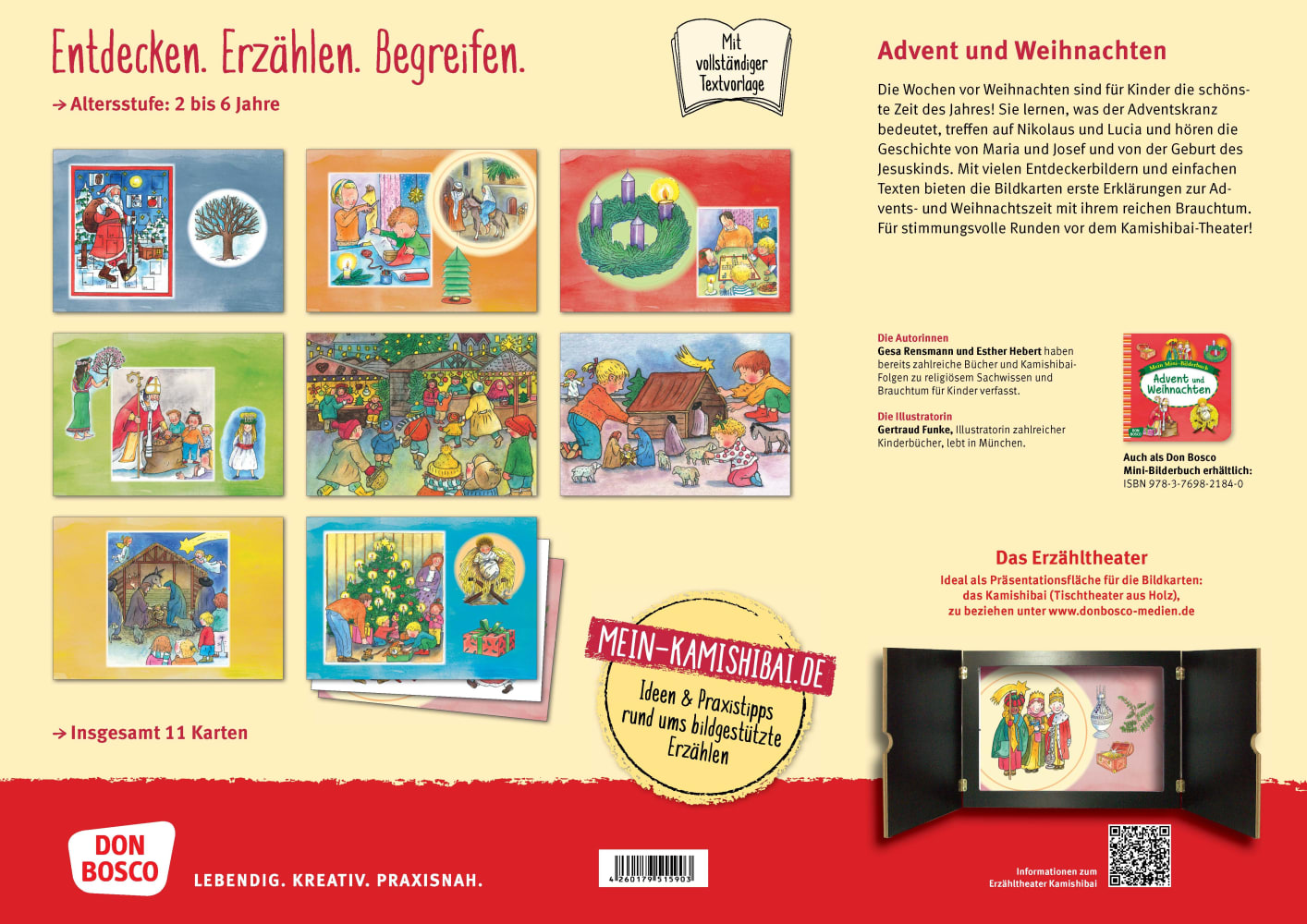 Kamishibai Bildkartenset - Advent und Weihnachten, 2 bis 6 Jahre