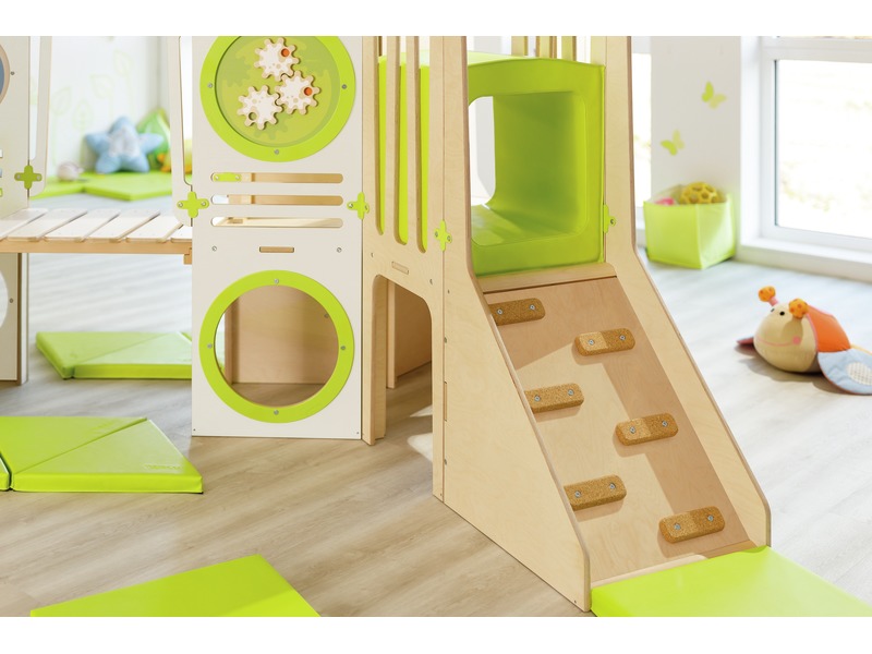 Kletterlandschaft Climbkid Abenteuerinsel aus Holz, 399 x 286 cm, ab 18 Monaten