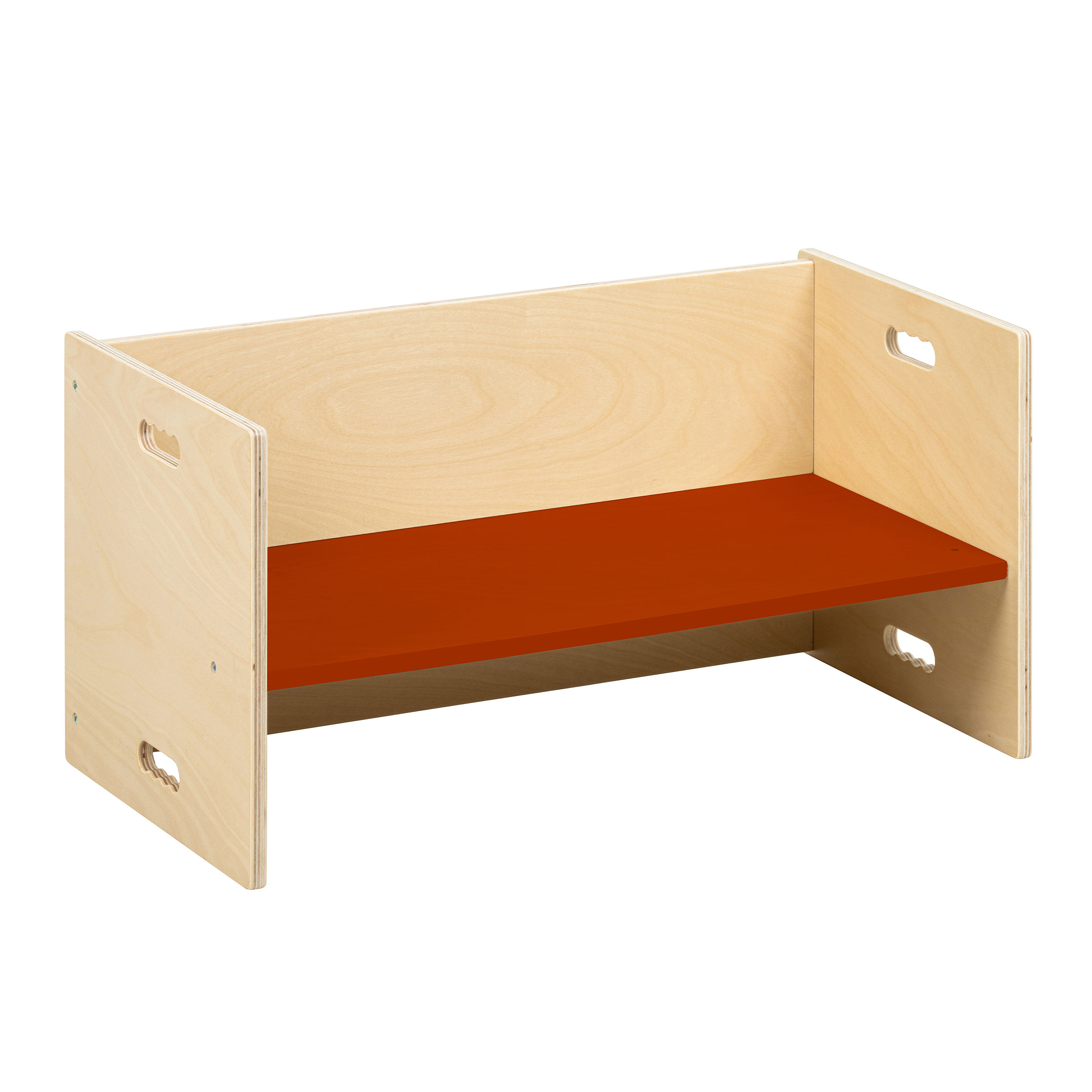 Kubenbank 72 x 36 cm, Indischrot – Sitzbank und Tisch