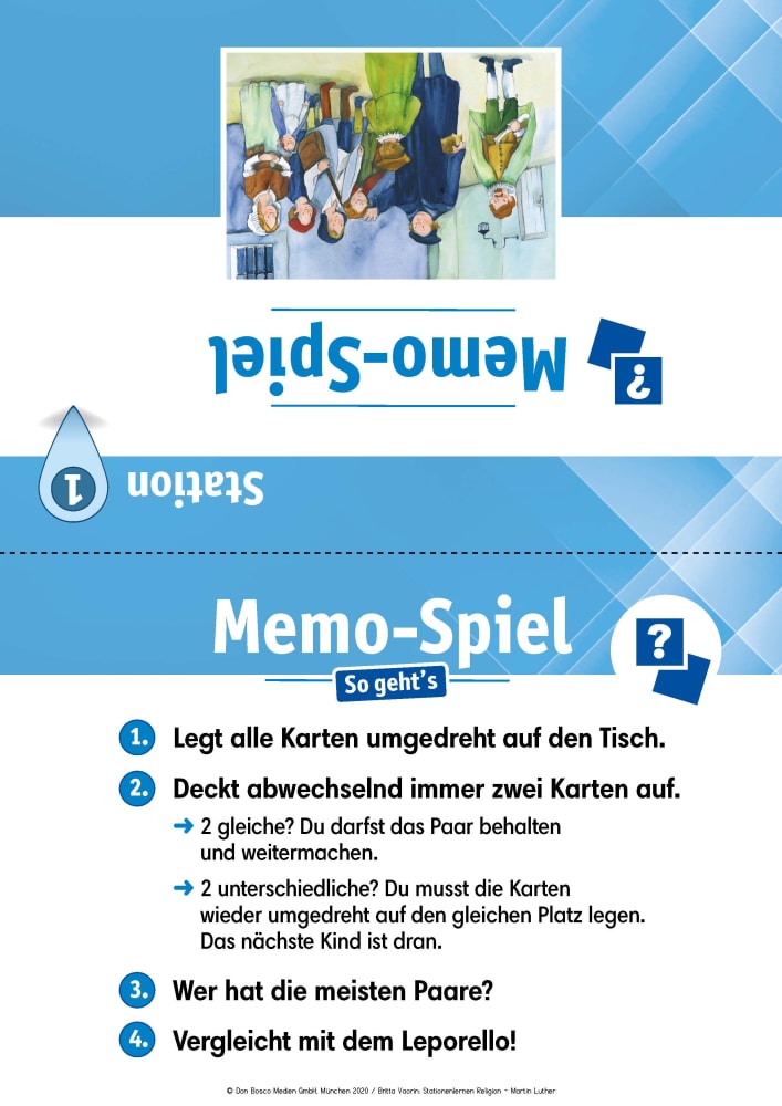Arbeitsmaterial Grundschule. Stationenlernen Religion: Martin Luther, Heft, 6 bis 10 Jahre