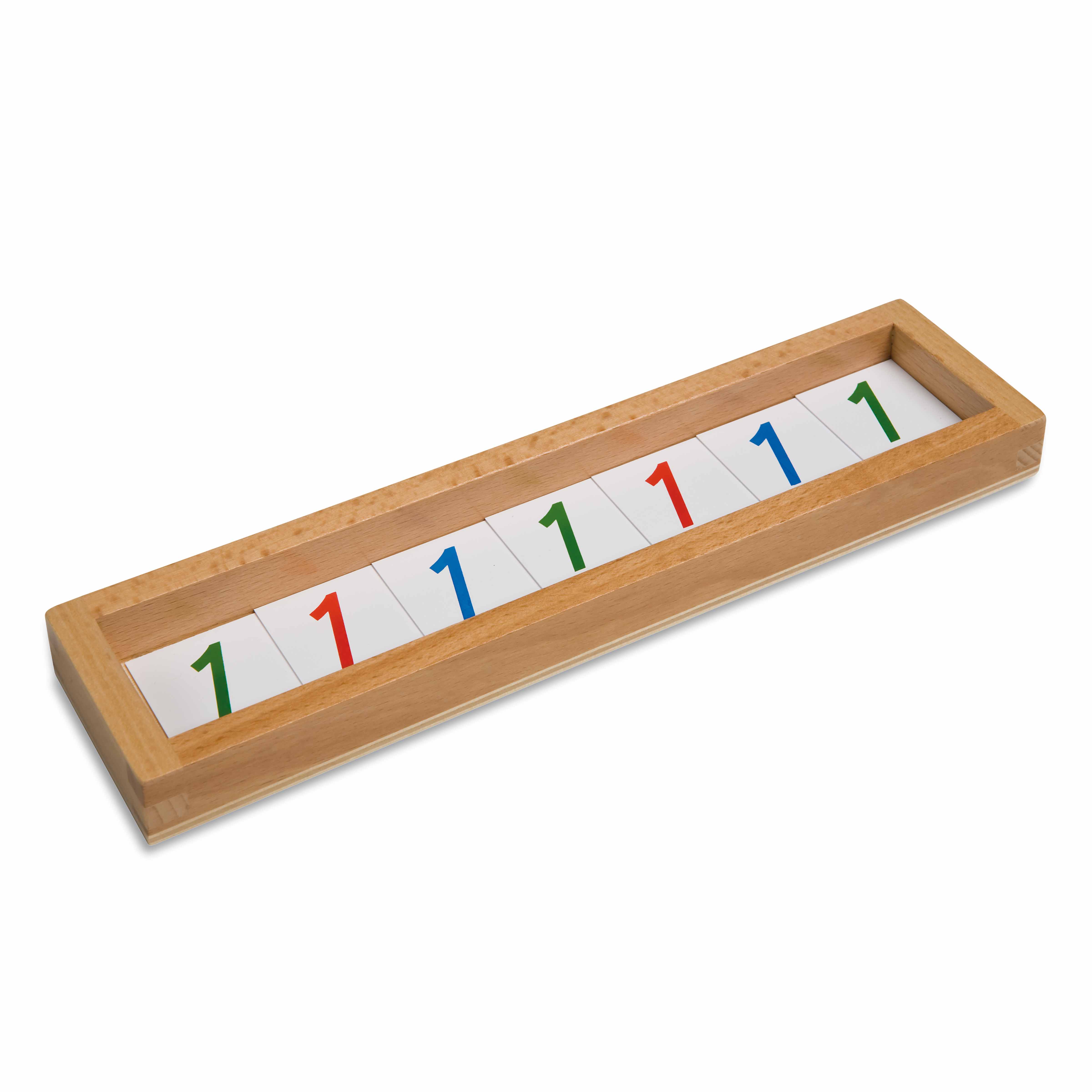 Hierarchie der Zahlen: Kästchen mit Zahlenkarten - Montessori Mathematik