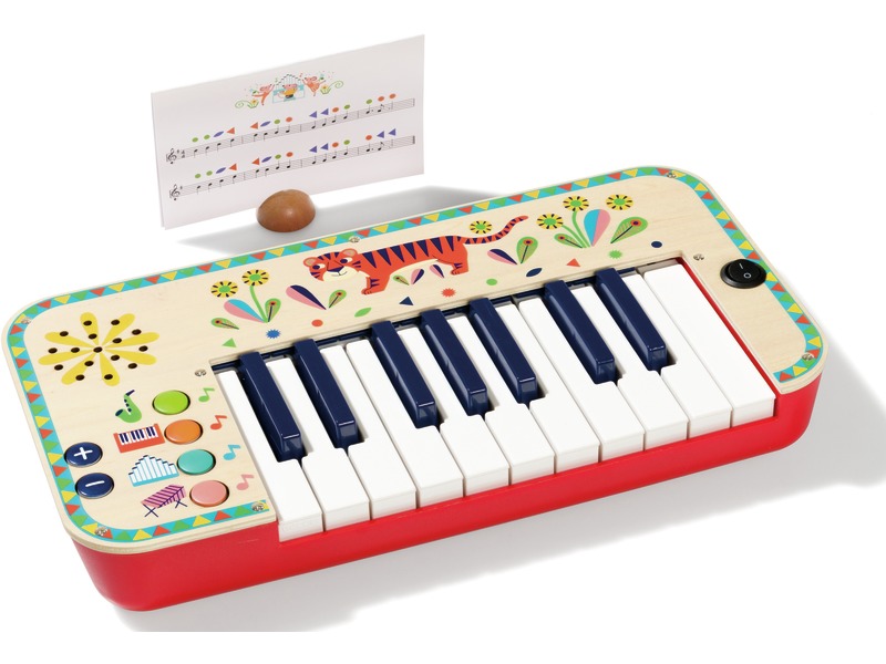Kinder-Synthesizer mit Notenheft und Notenständer, ab 3 Jahren