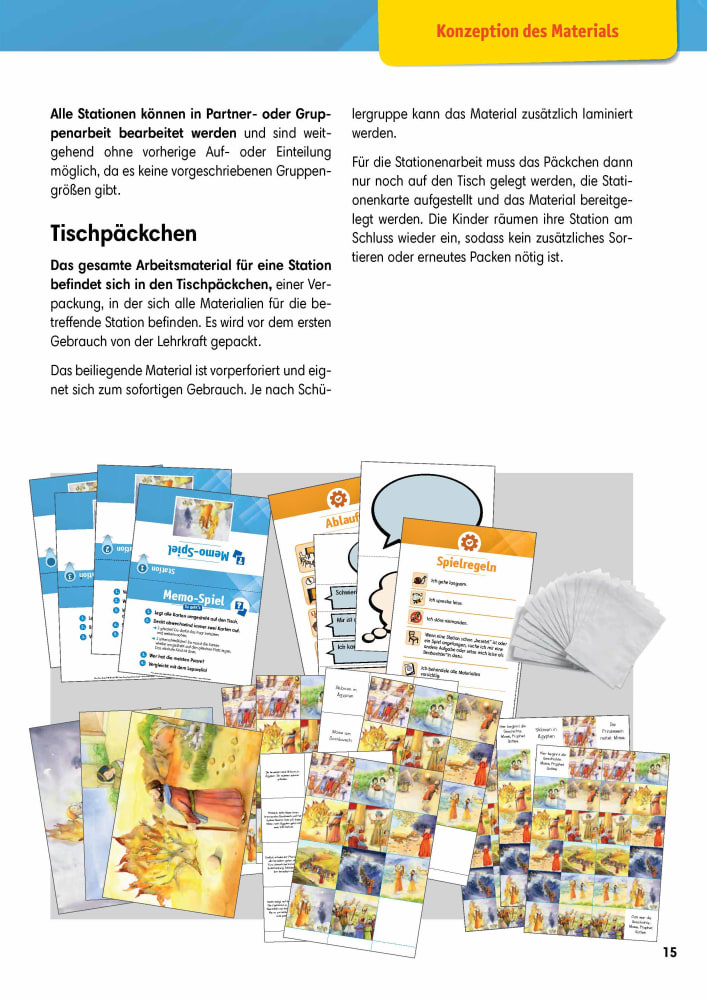 Arbeitsmaterial Grundschule. Stationenlernen Religion: Mose, Prophet Gottes, Sammelmappe