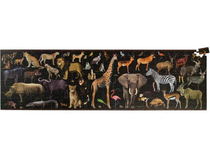 Puzzle Bedrohte Tiere Savanne zum Thema Artenschutz, ab 6 Jahren