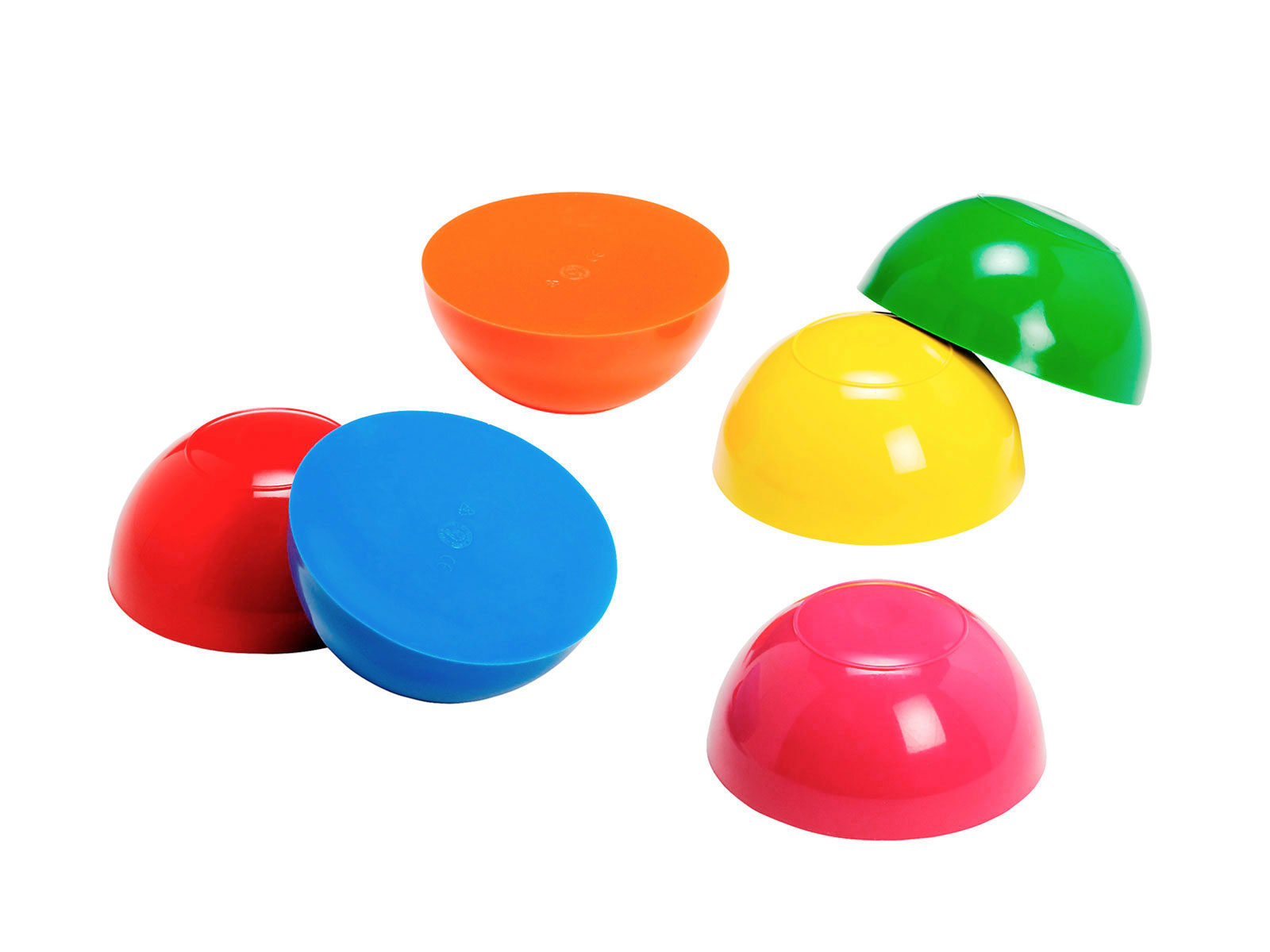 Halbkugeln Gymnic Junior Stones, Ø 14 cm, 6er-Set, farblich sortiert