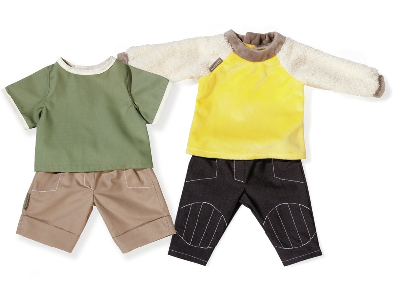 Puppenkleidung-Set Jahreszeiten Junge, 2 Outfits, Größe 1