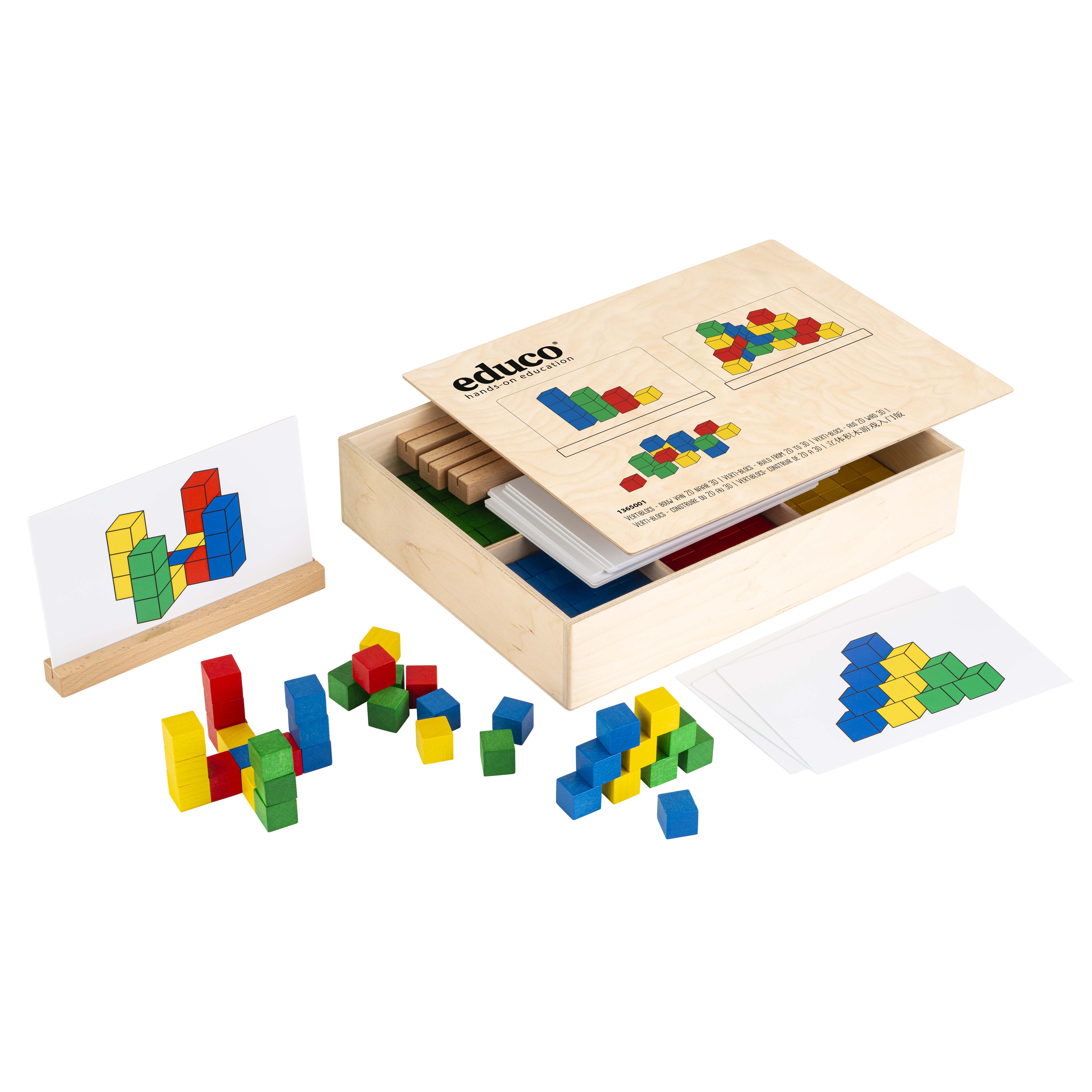 Verti-blocs Bausteine aus Holz - von 2D-Plan zu 3D-Bauwerk
