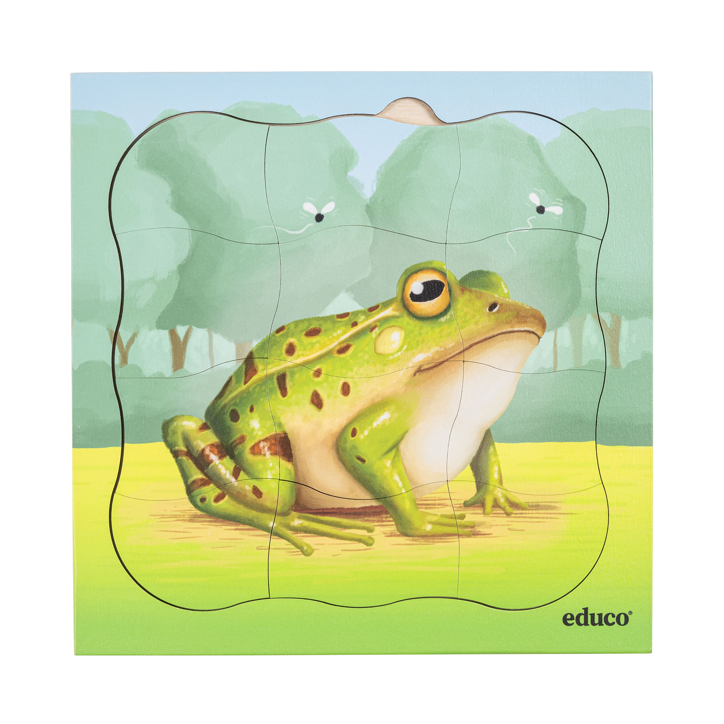 Schichtenpuzzle Im Wald – Frosch wächst, 31 Teile, Holz