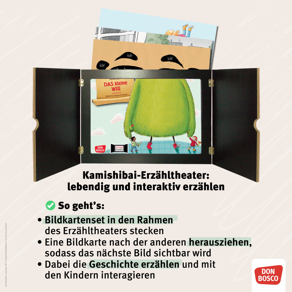 Kamishibai Bildkartenset - Auf dem Bauernhof mit Emma und Paul