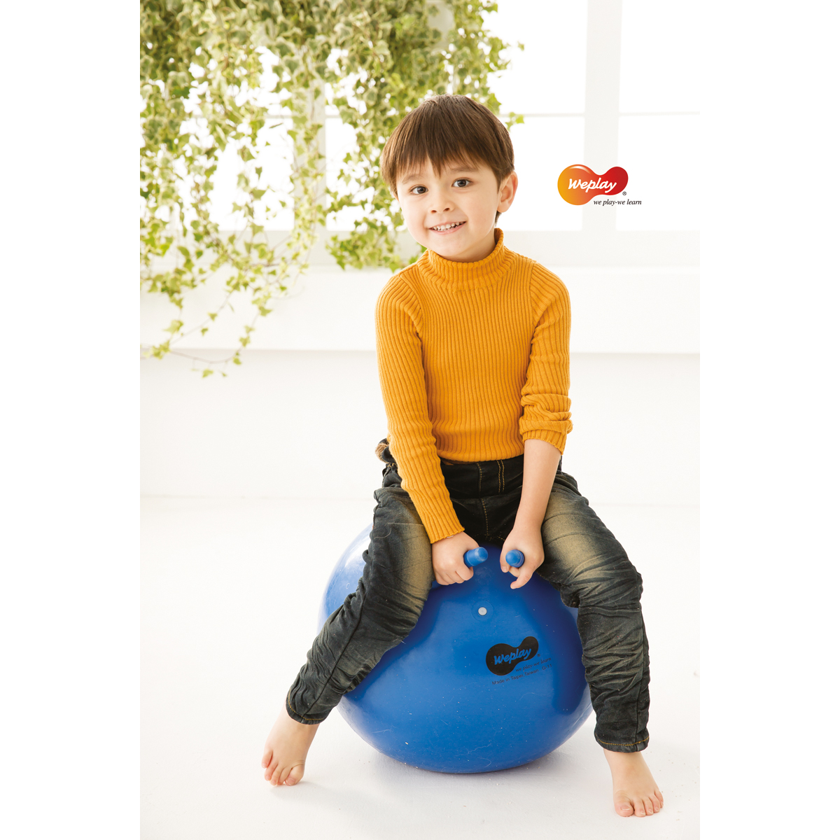 Sprungball Ø 55 cm, Hüpfball, belastbar bis 120 kg