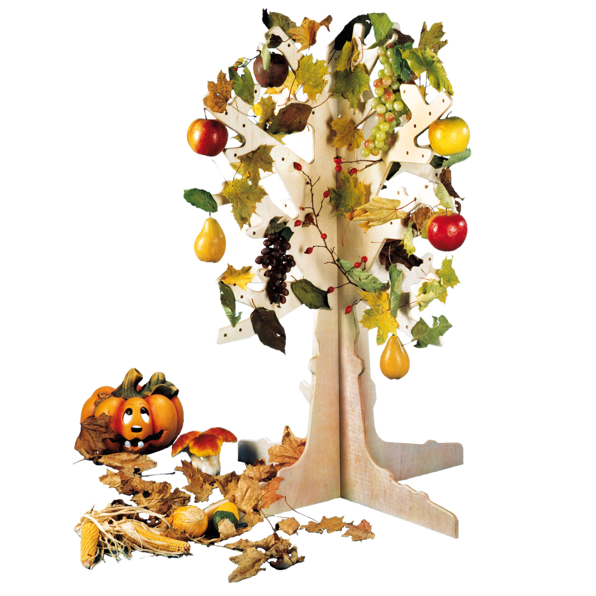 Jahresthemenbaum groß, Höhe 110 cm, Ø 80 cm, steckbar, viele Bohrungen für Deko