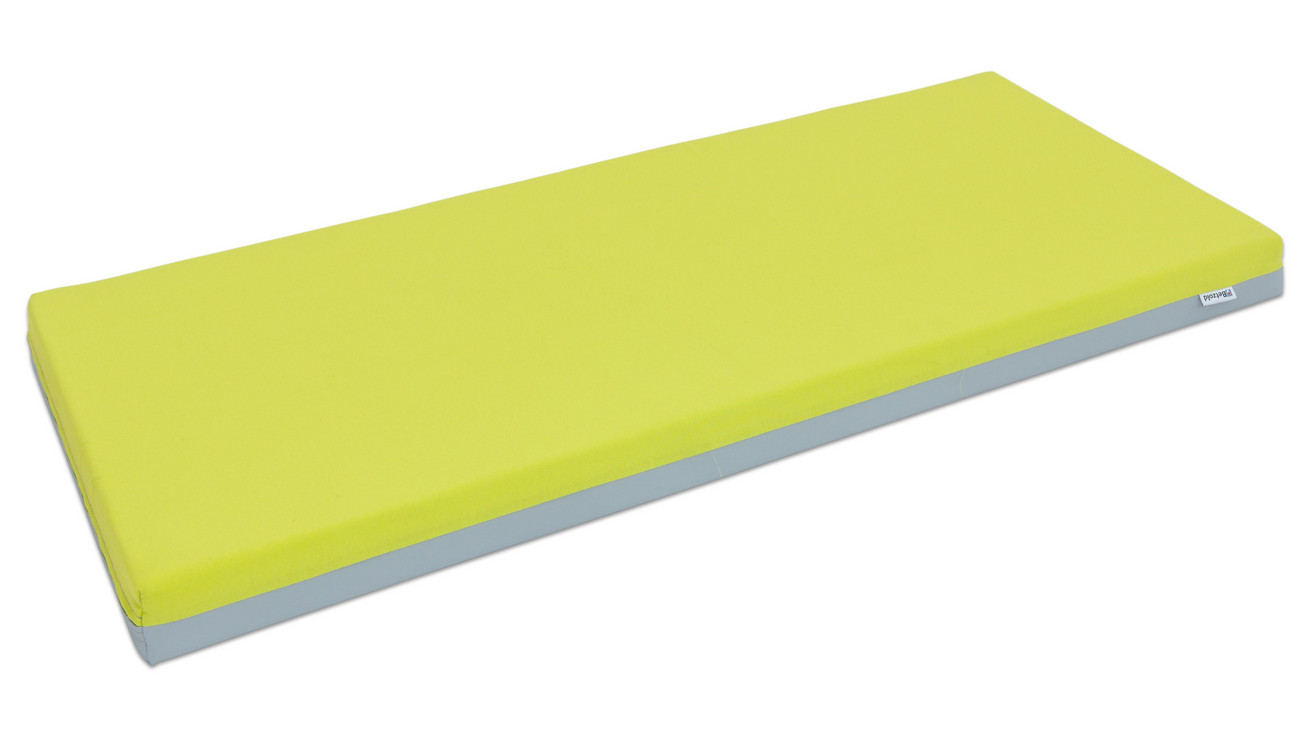 Liegepolster - grün/grau-Kombination, 140x60x8 cm