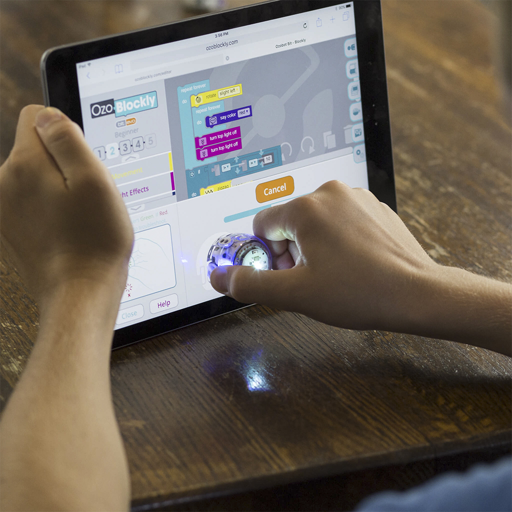 Ozobot Evo Programmierroboter, Starter Set, einzeln, mit App-Steuerung, ab 8 Jahren