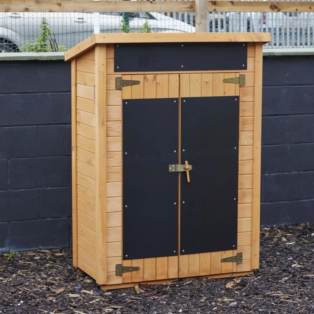 Bücherhäuschen, mit Regalböden, aus Holz, Outdoor