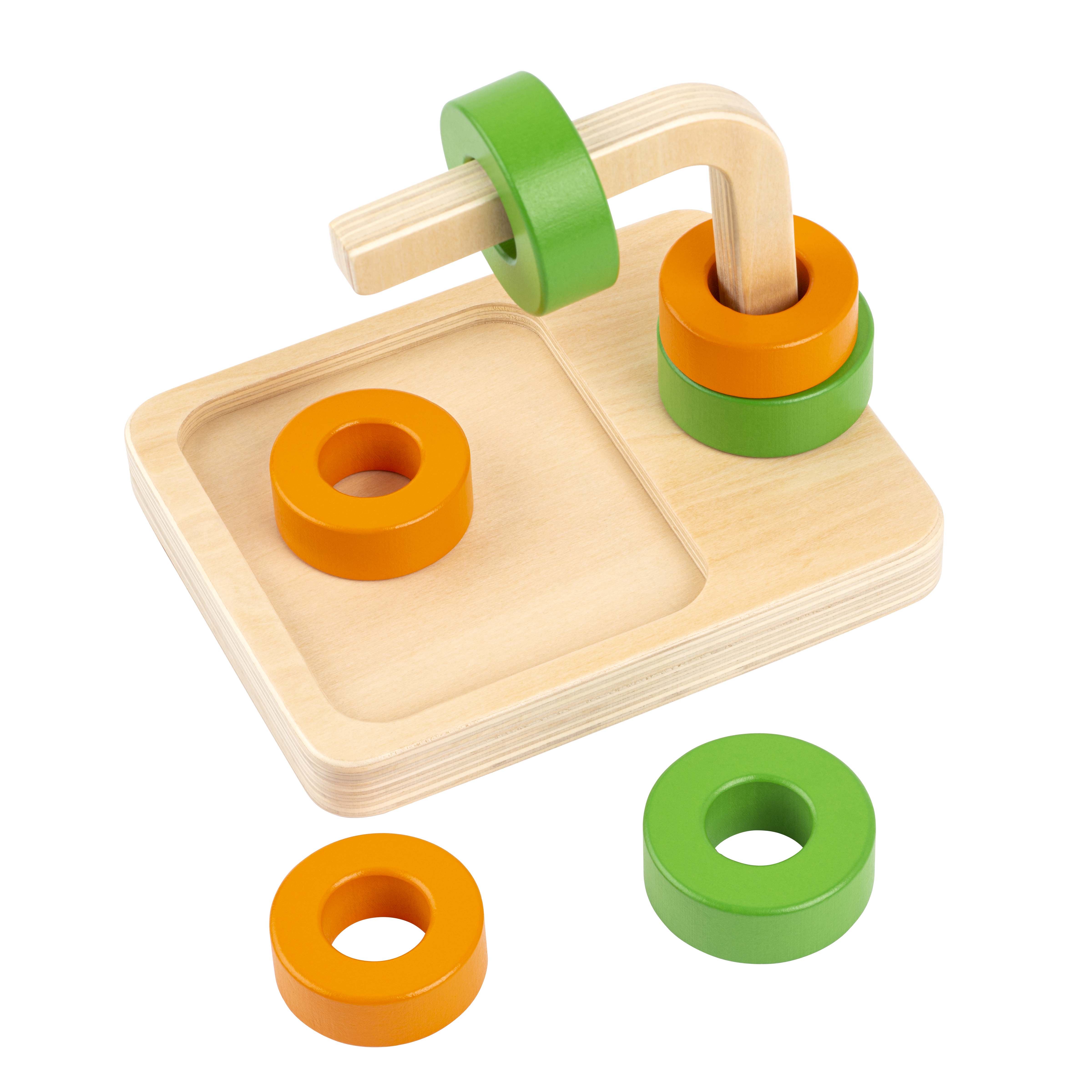 Ring schieben – Schiebespiel aus Holz, ab 3 Jahre