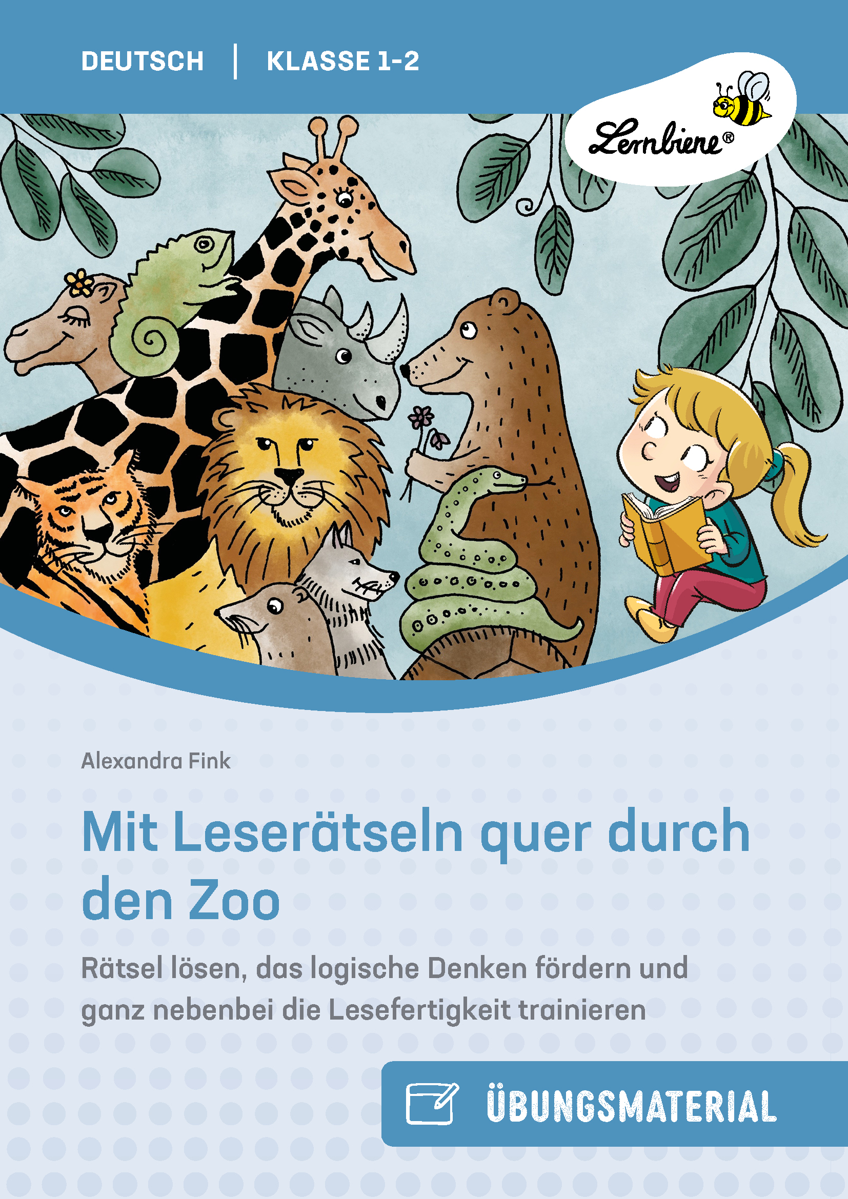 Mit Leserätseln quer durch den Zoo, Buch, 1.-2. Klasse
