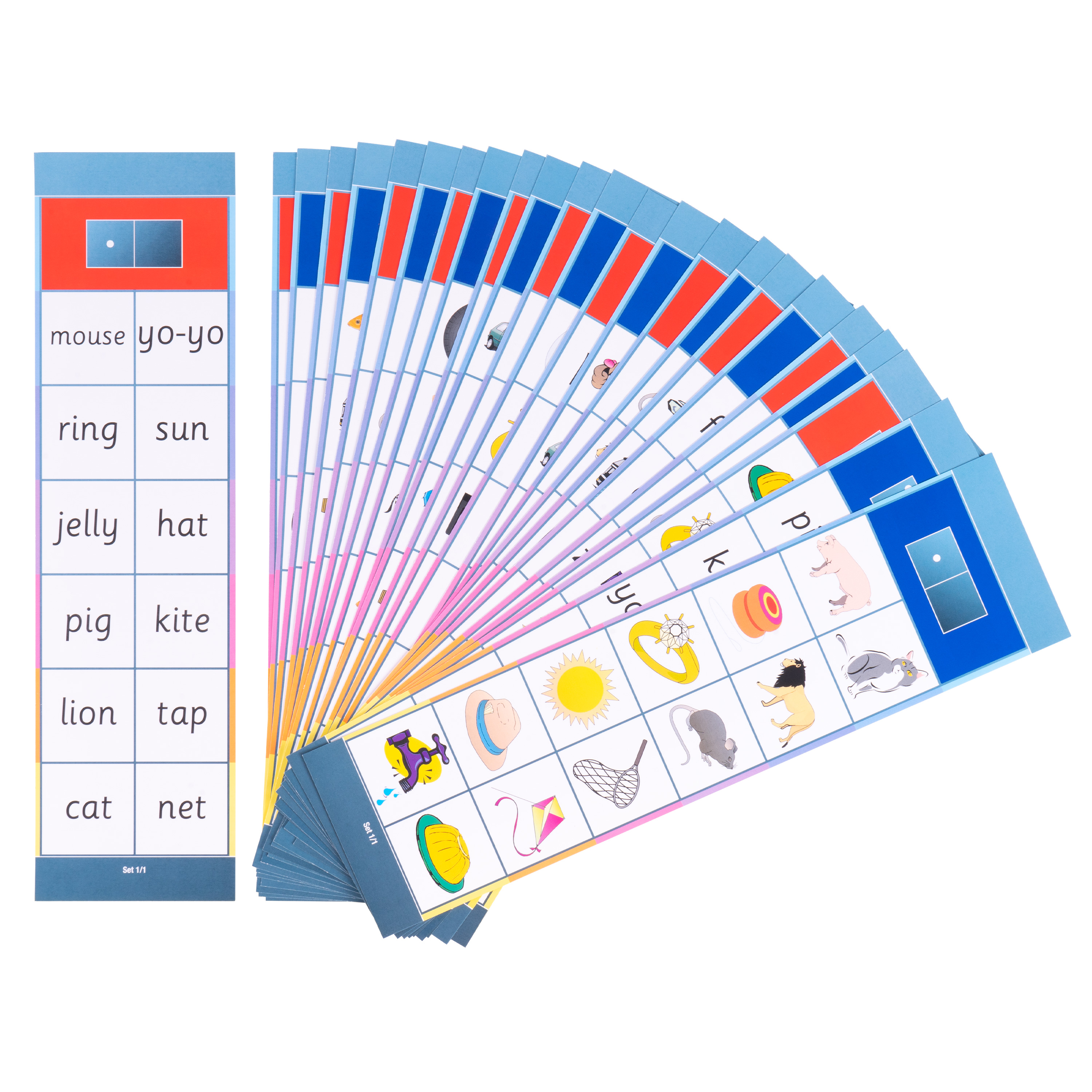 Lernkarten, Flocards Grundschule, Englisch E1, englische Version, 24-teilig