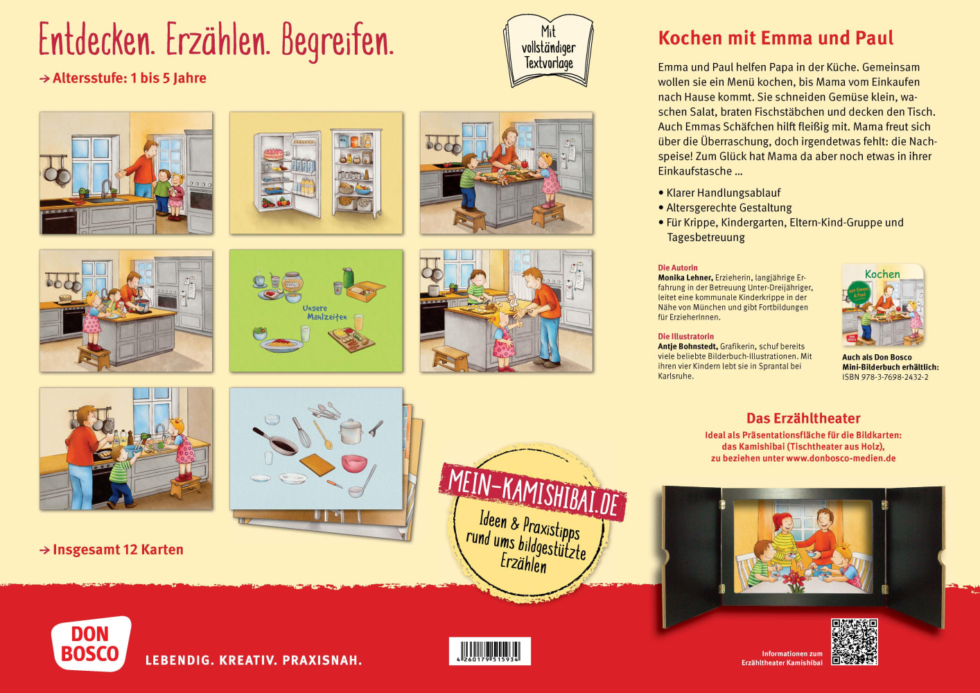 Kamishibai Bildkartenset - Kochen mit Emma und Paul, 1 bis 5 Jahre