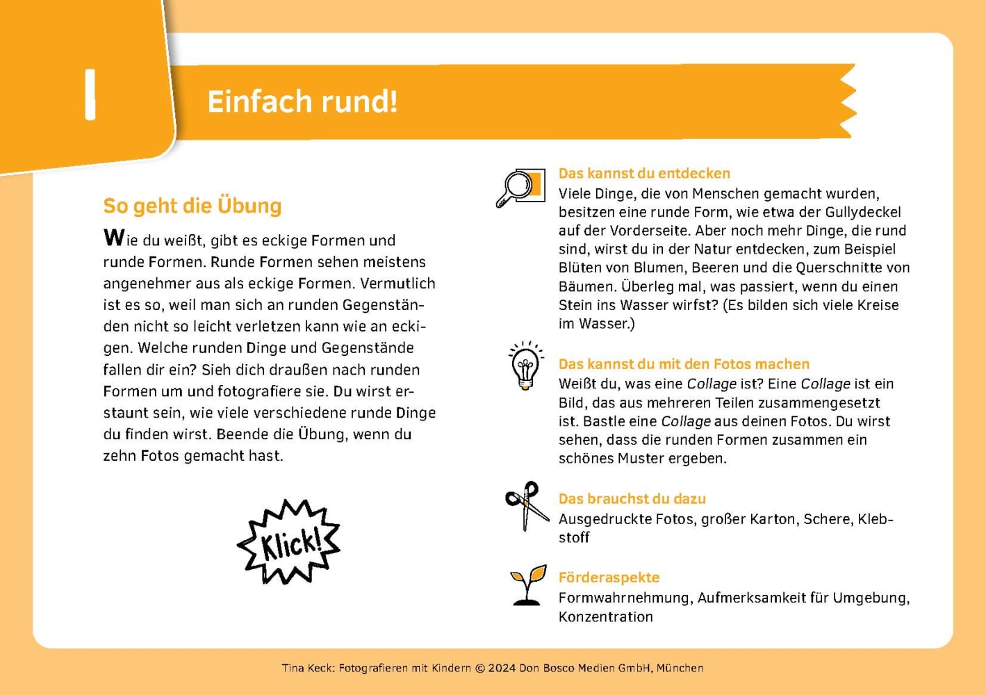 Fotografieren mit Kindern, Kartensatz, 5-10 Jahre
