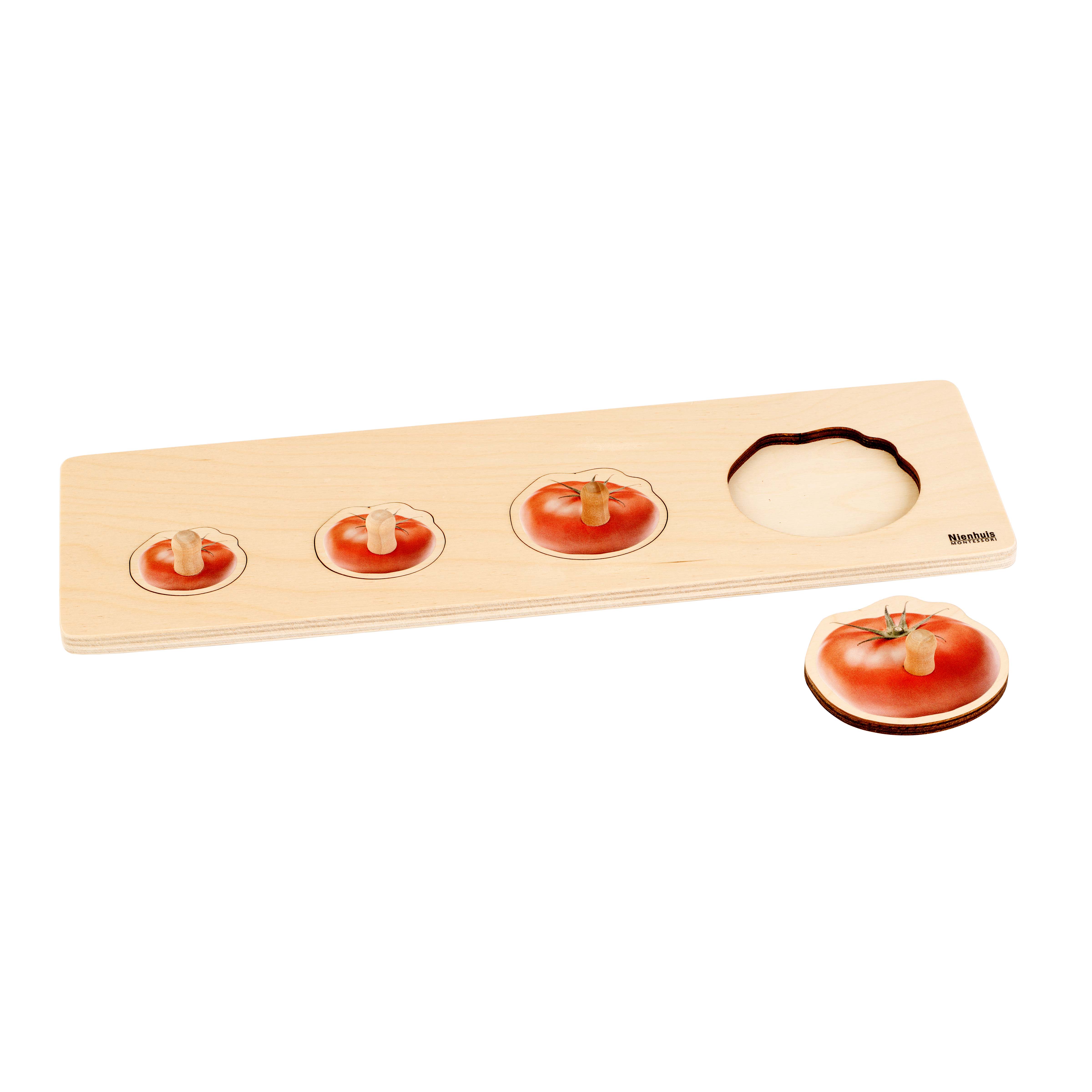 Kleinkind-Puzzle: 4 Tomate - Montessori Bewegung