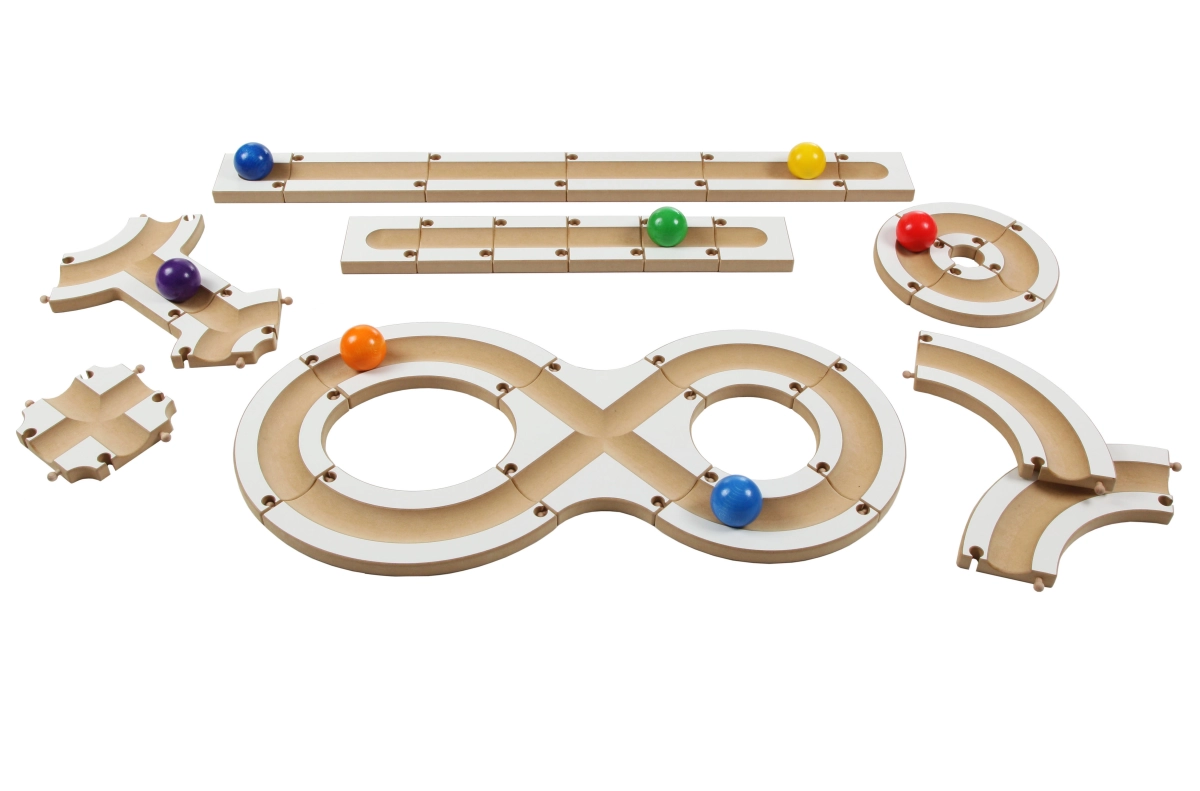 Bau uns eine Bahn... - aus Holz, Kugelbahn, ab 24 Monaten