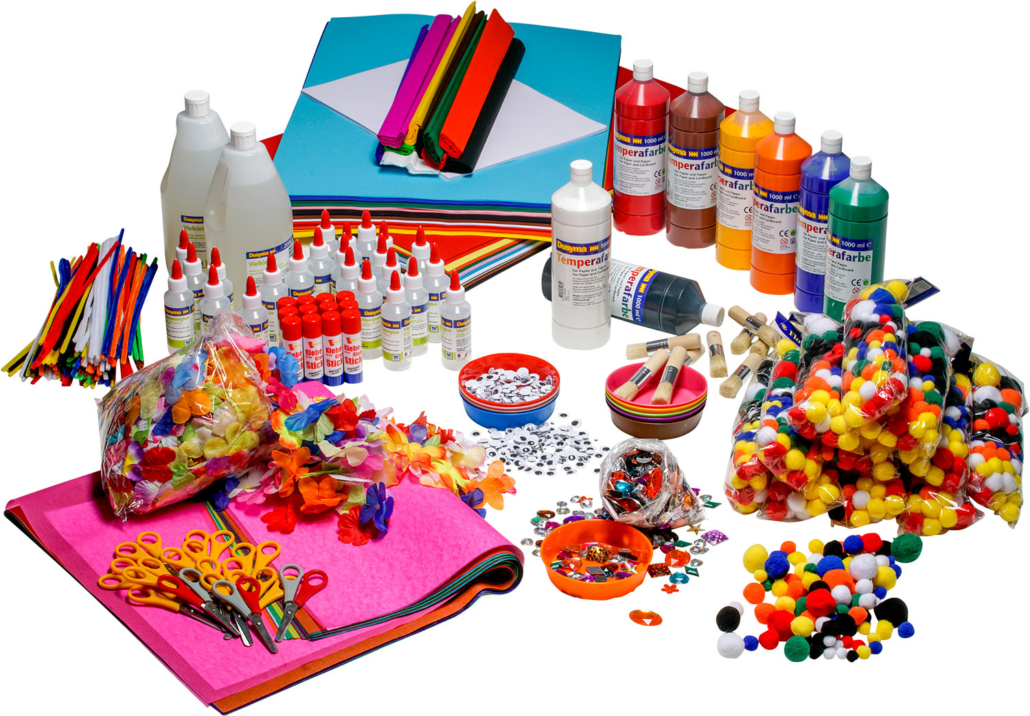 XXL-Bastel- und Kreativ-Paket für den Kindergarten, Material-Set, 3-6 Jahre