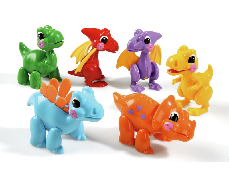 Spielfiguren Dinosaurier für Kleinkinder, 6 Figuren, ab 1 Jahr