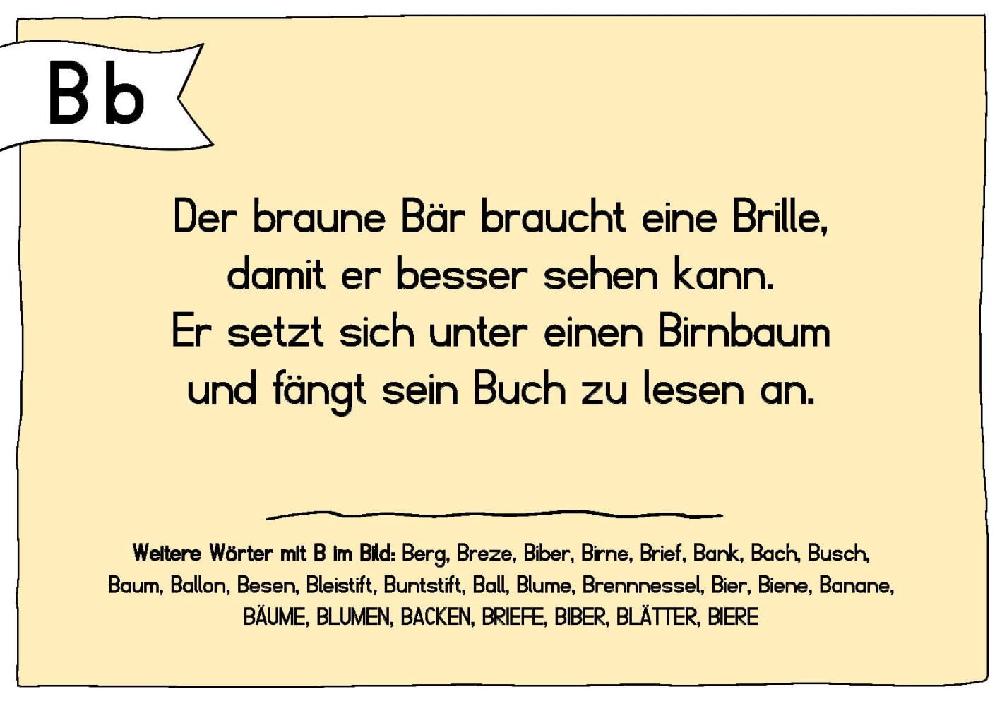 Abc-Entdeckerkarten mit Bildern und Reimen, 5-8 Jahre