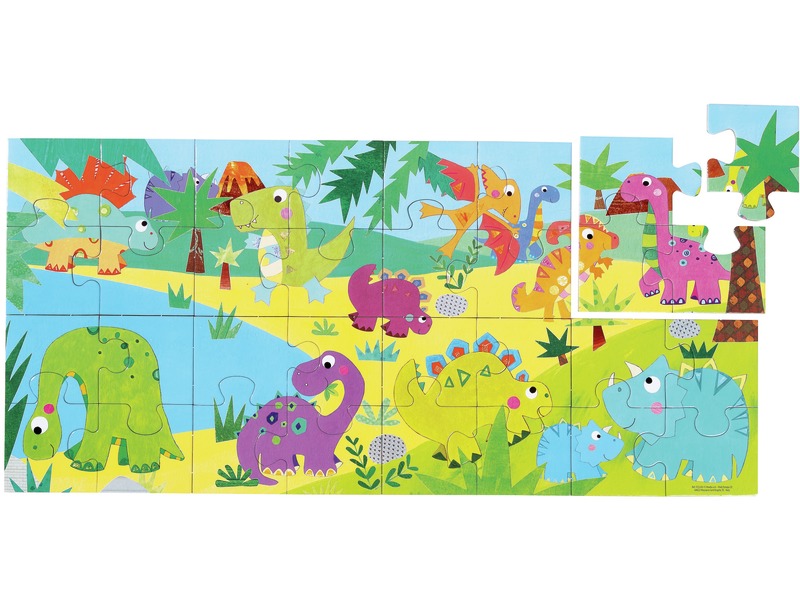Puzzle 8-in-1 Dinosaurier, 8 kleine Puzzles und 1 großes Puzzle, ab 2 Jahren