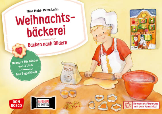 Weihnachtsbäckerei: Backen nach Bildern. Kamishibai Bildkartenset, 3-6 Jahre