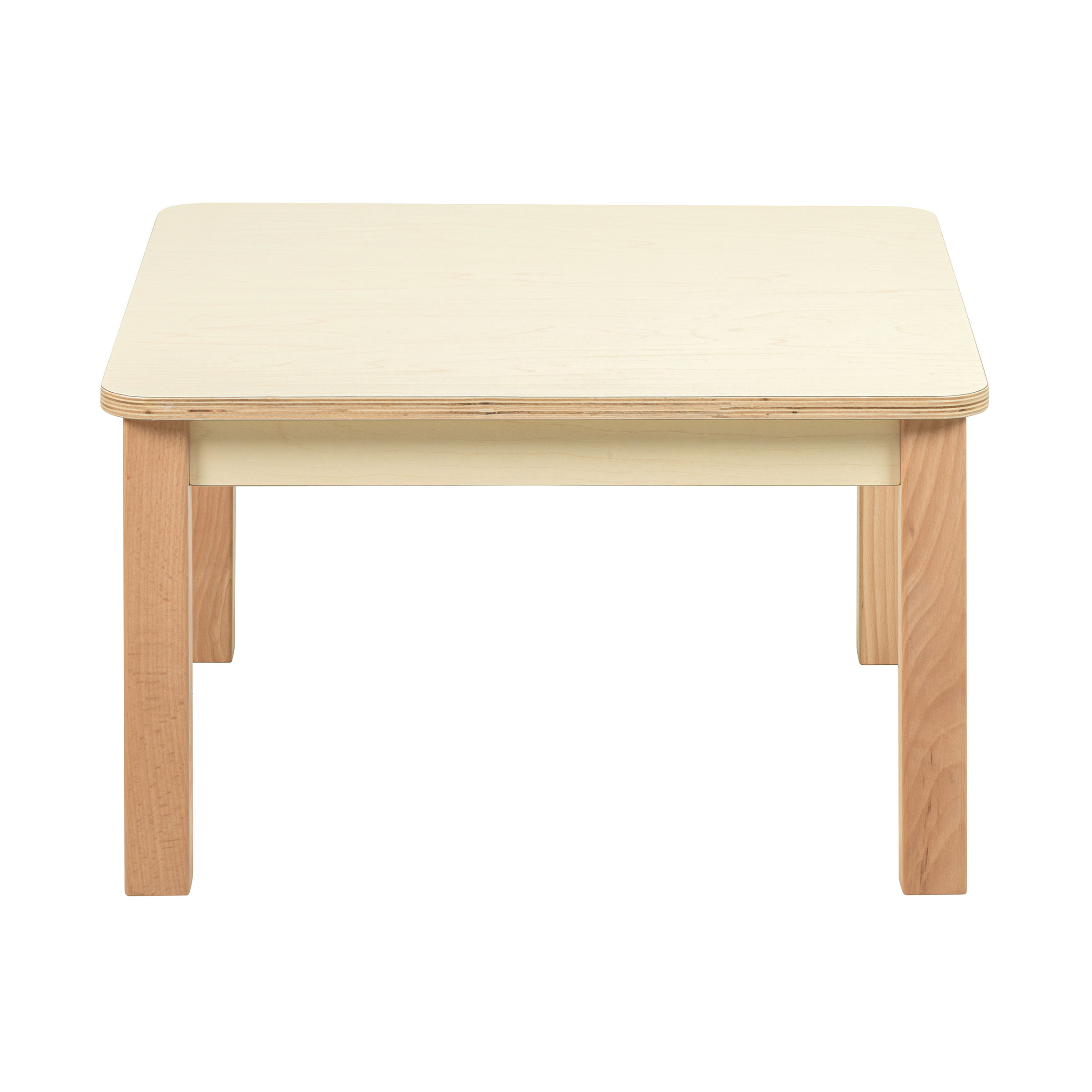 Kubentisch 69 x 69 cm, Birke – robuster Kindertisch