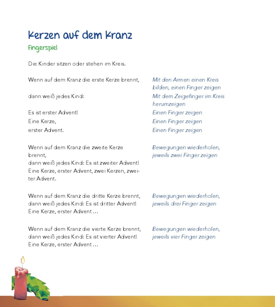 Advent und Weihnachten feiern in der Kita, Buch mit Audio-CD, 2-6 Jahre
