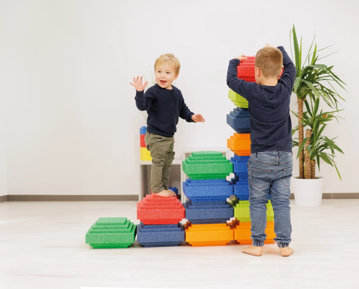 Bewegungsbausteine, MODO MultiBlock, 6-teilig, EPP-Schaumstoff, mehrfarbig