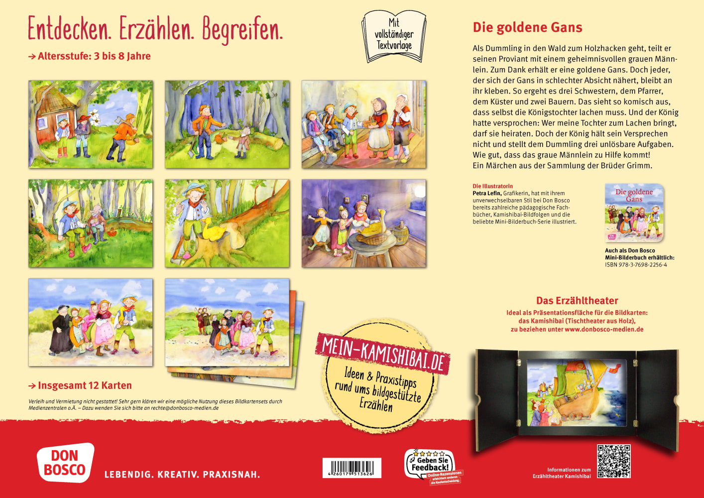 Kamishibai Bildkartenset - Die goldene Gans, 3-8 Jahre